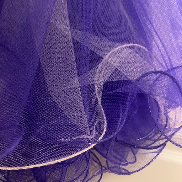 Strapless Short Purple Dress - Picture 4 of 6